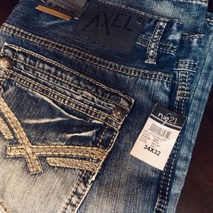 Axel Men Washed look Jeans Rue 21 Size W 34 L 32